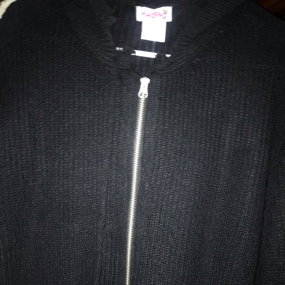 Black Zip-Up Tee